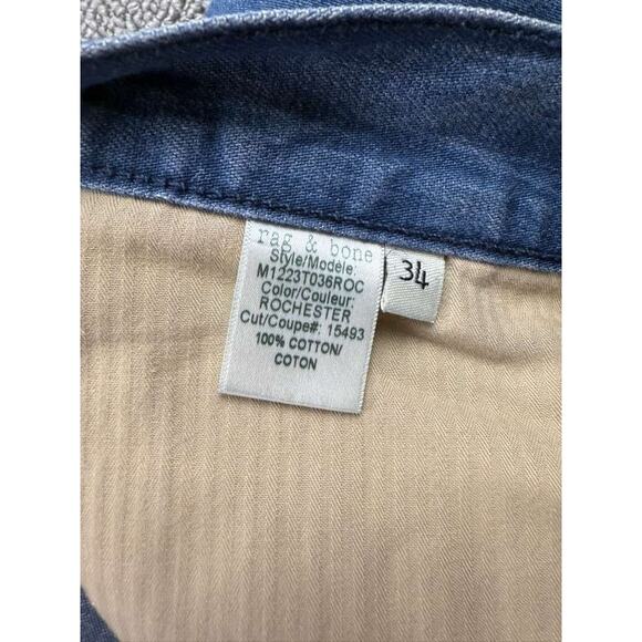 Rag And Bone Jeans Men Size 34 Standard Issue Fit 2 Slim Leg Made In USA Blue - Picture 4 of 11